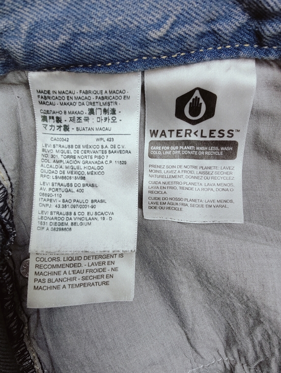 Levi's Women's Low Pro Straight Leg Jeans, Grey Blue, Sz 31 - Picture 7 of 8